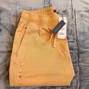 Tommy Hilfiger Men's Pull-on Drawstring Garment-Dyed Relaxed Tapered Twill Pants